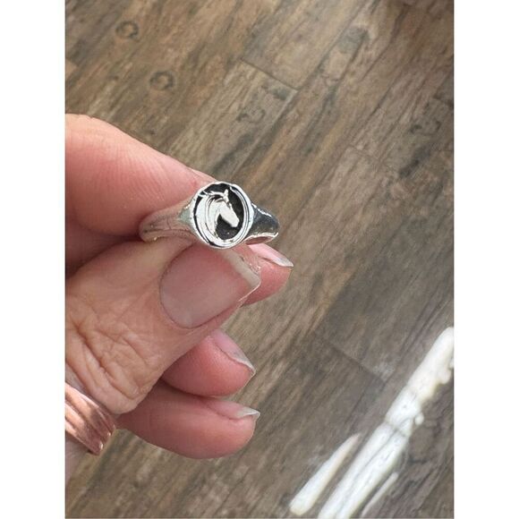 Sterling Silver Horse Head Ring, NEW, size 7, Handmade, Artisan - Picture 5 of 9